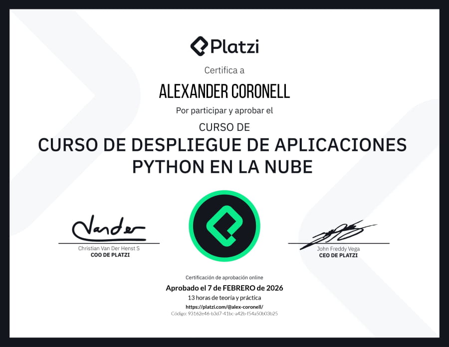 Python application deployment course in the cloud