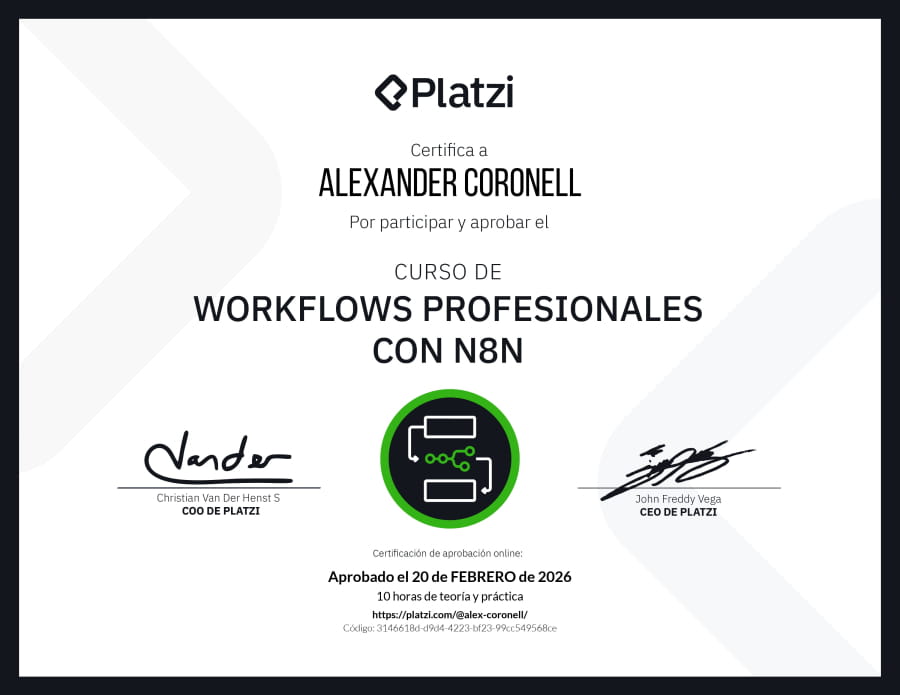Professional workflows with N8N